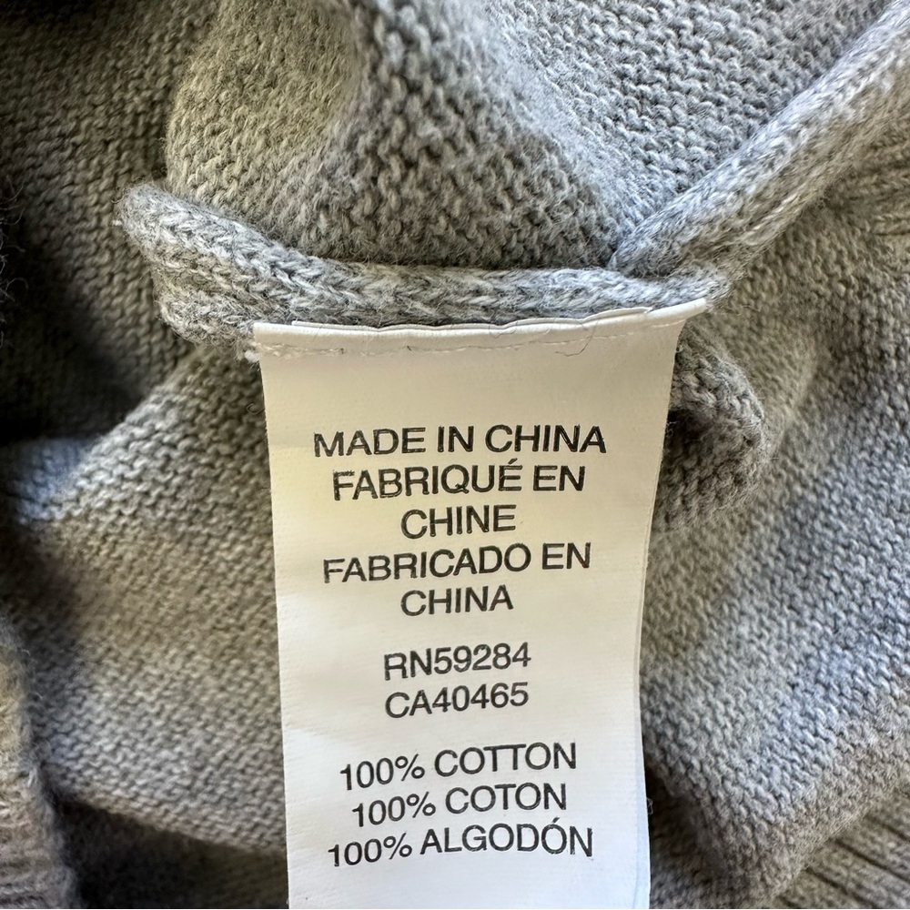 The Children’s Place Toddler Boys Size 4 XS Long Sleeve Sweater V-Neck Gray EUC! - Picture 5 of 7